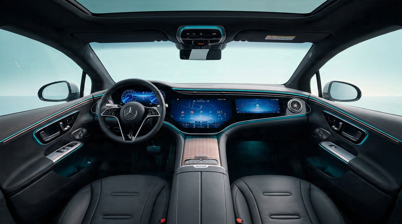 Mercedes-Benz EQS — Front Cabin Interior